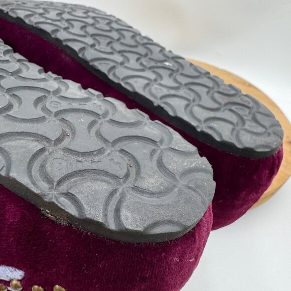 Papillo(Birkenstock) Velvet purple shoes Size 40 41  size 9.5 10 embroidered boh - Picture 15 of 16